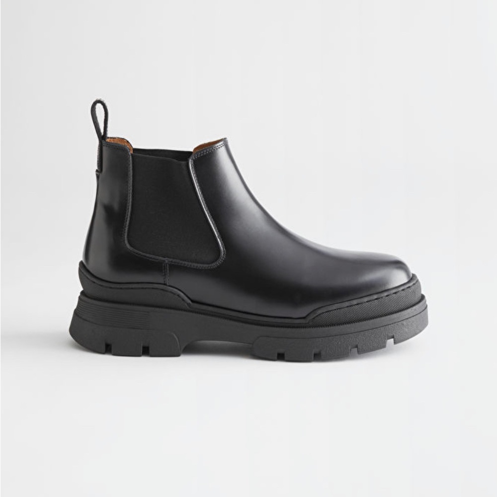 Brand New & Other Stories Chunky Leather Chelsea Boots